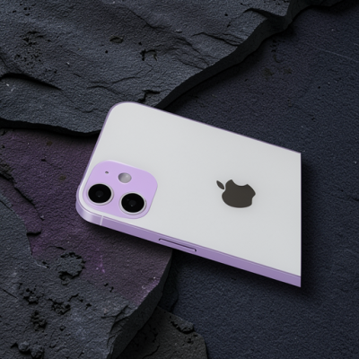 Apple İphone 12 Rainbow Kamera Lens Koruma Cam - Mor