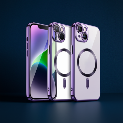Apple İphone 13 Kılıf Kross Magneticsafe Kapak - Mor
