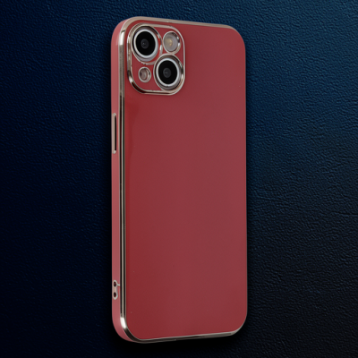 Apple İphone 13 Kılıf Volet Silikon - Kırmızı