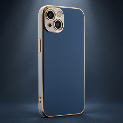 Apple İphone 13 Kılıf Volet Silikon - Mavi