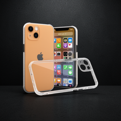 Apple İphone 13 Mini Kılıf Miami Şeffaf Silikon - Şeffaf