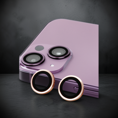 Apple İphone 13 Mini Raze Metal Kamera Lens - Pembe