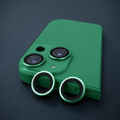 Apple İphone 13 Mini Raze Metal Kamera Lens - Yeşil