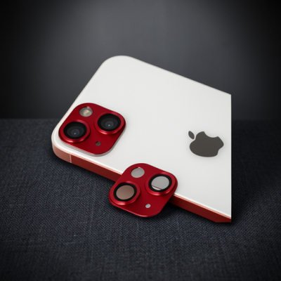 Apple İphone 13 Pers Alüminyum Kamera Lens - Kırmızı