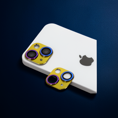 Apple İphone 13 Pers Alüminyum Kamera Lens - Rainbow