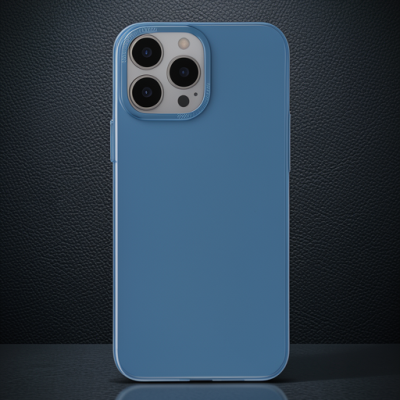 Apple İphone 13 Pro Kılıf Anka Pc Sert Metal Kapak - Mavi