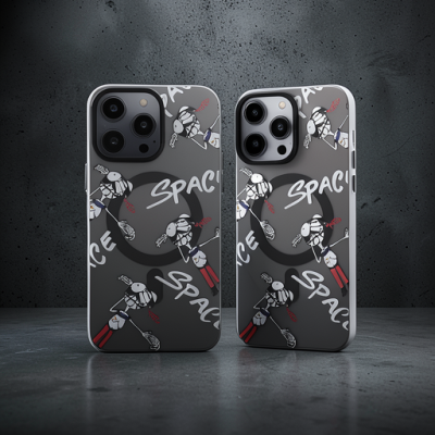 Apple İphone 13 Pro Kılıf Apollo Magneticsafe Desenli Kapak - Apollo Siyah - 3