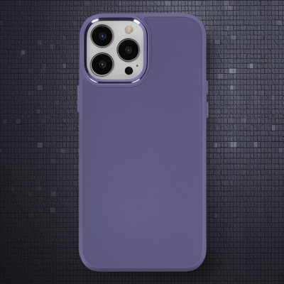 Apple İphone 13 Pro Kılıf Asya Deri Silikon - Mor