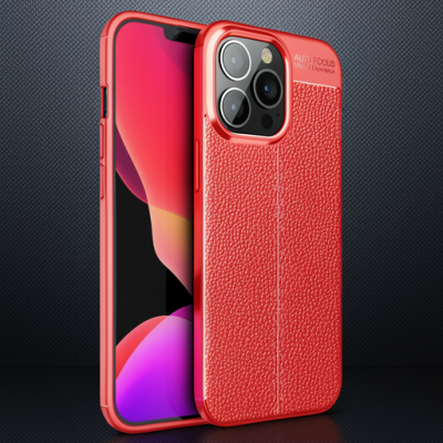 Apple İphone 13 Pro Kılıf Auto Focus Kapak - Kırmızı