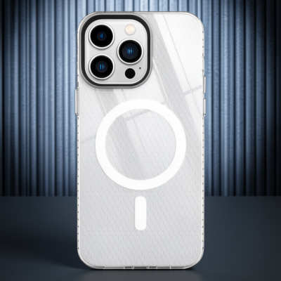 Apple İphone 13 Pro Kılıf Beta Magneticsafe Silikon - Şeffaf