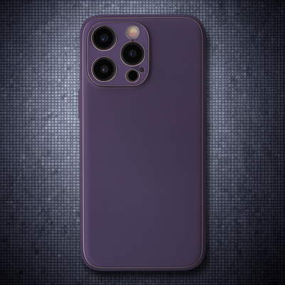 Apple İphone 13 Pro Kılıf Coco Deri Silikon Kapak - Derin Mor