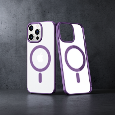 Apple İphone 13 Pro Kılıf Element Magneticsafe Sert Kapak - Derin Mor