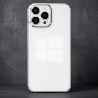 Apple İphone 13 Pro Kılıf Element Silikon - Gümüş