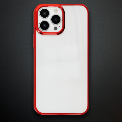 Apple İphone 13 Pro Kılıf Element Silikon - Kırmızı