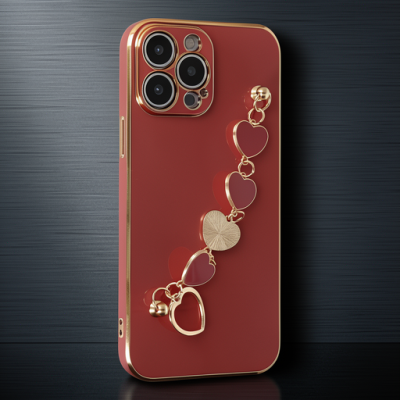 Apple İphone 13 Pro Kılıf Esila Silikon - Kırmızı