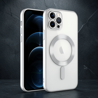 Apple İphone 13 Pro Kılıf Kross Magneticsafe Kapak - Gümüş