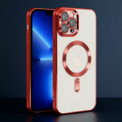 Apple İphone 13 Pro Kılıf Kross Magneticsafe Kapak - Kırmızı