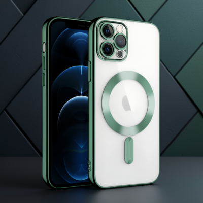 Apple İphone 13 Pro Kılıf Kross Magneticsafe Kapak - Koyu Yeşil