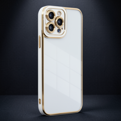 Apple İphone 13 Pro Kılıf Liva Lens Silikon - Beyaz