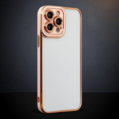 Apple İphone 13 Pro Kılıf Liva Lens Silikon - Rose