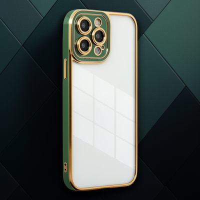 Apple İphone 13 Pro Kılıf Liva Lens Silikon - Yeşil