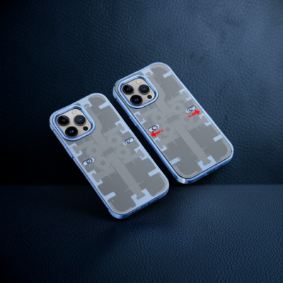 Apple İphone 13 Pro Kılıf Mekanik Bumper Kapak - Mavi