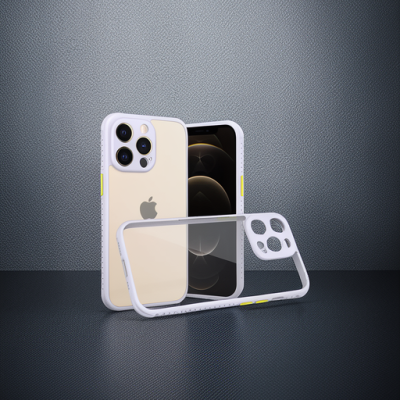 Apple İphone 13 Pro Kılıf Miami Şeffaf Silikon - Lila