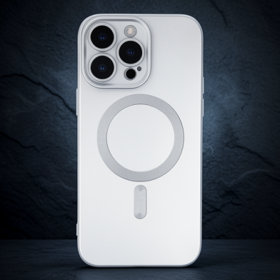 Apple İphone 13 Pro Kılıf Moshi Lens Magneticsafe Silikon - Gümüş