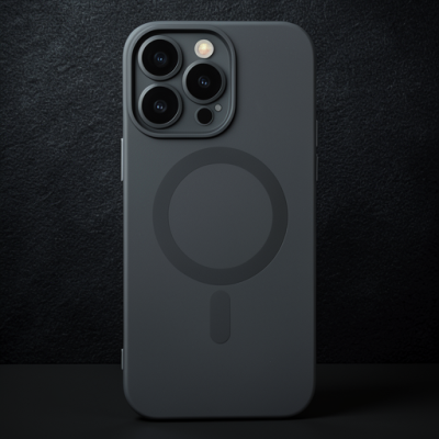 Apple İphone 13 Pro Kılıf Moshi Lens Magneticsafe Silikon - Siyah