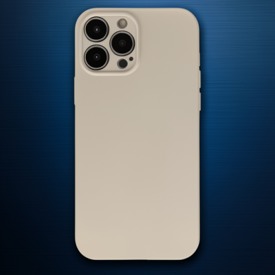 Apple İphone 13 Pro Kılıf Nano İçi Kadife Silikon - Bej