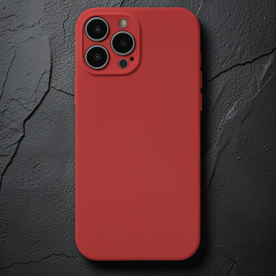 Apple İphone 13 Pro Kılıf Nano İçi Kadife Silikon - Kiremit