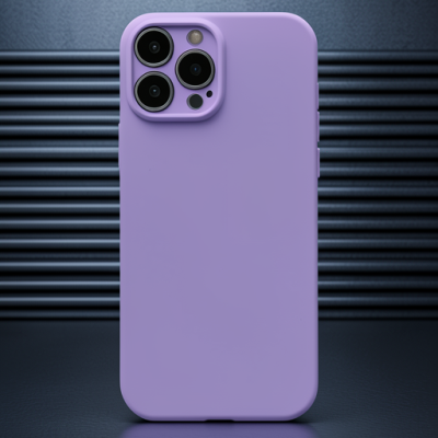 Apple İphone 13 Pro Kılıf Nano İçi Kadife Silikon - Koyu Lila