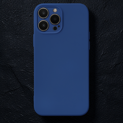 Apple İphone 13 Pro Kılıf Nano İçi Kadife Silikon - Lacivert