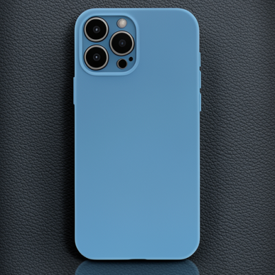 Apple İphone 13 Pro Kılıf Nano İçi Kadife Silikon - Mavi