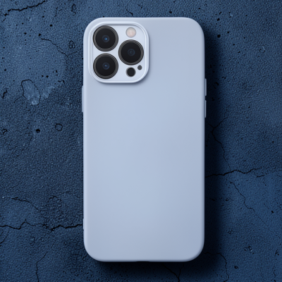Apple İphone 13 Pro Kılıf Nano İçi Kadife Silikon - Sky Blue