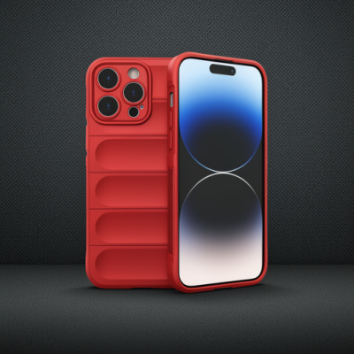 Apple İphone 13 Pro Kılıf Optimum Silikon - Kırmızı