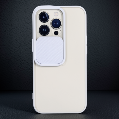Apple İphone 13 Pro Kılıf Palm Buzlu Kamera Sürgülü Silikon - Lila