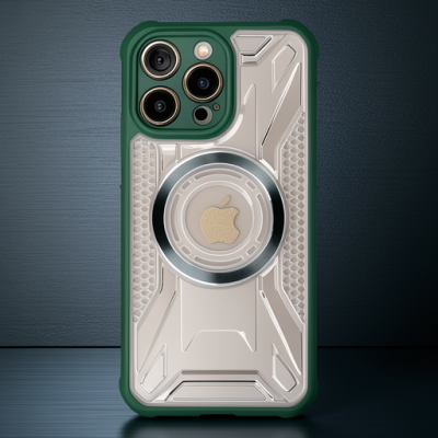 Apple İphone 13 Pro Kılıf Prag Magneticsafe Kapak - Koyu Yeşil