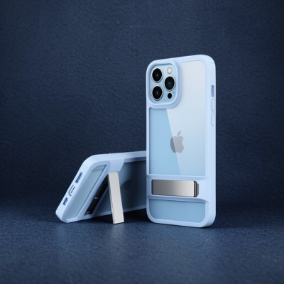 Apple İphone 13 Pro Kılıf Rolet Stand Kapak - Sierra Blue