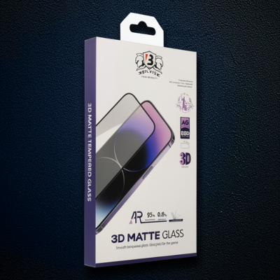 Apple İphone 13 Pro Max Bilvis 3d Mat Cam Ekran Koruyucu