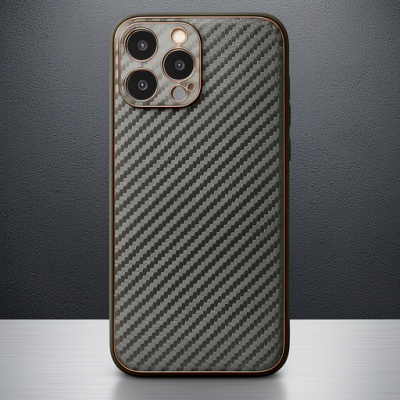 Apple İphone 13 Pro Max Kılıf Coco Karbon Silikon - Füme
