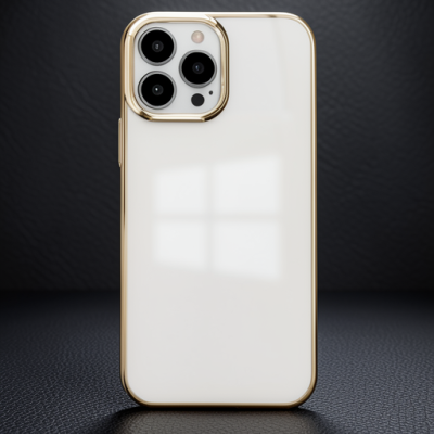 Apple İphone 13 Pro Max Kılıf Element Silikon - Gold