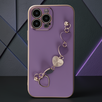 Apple İphone 13 Pro Max Kılıf Esila Silikon - Mor