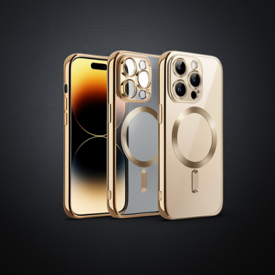 Apple İphone 13 Pro Max Kılıf Kross Magneticsafe Kapak - Gold