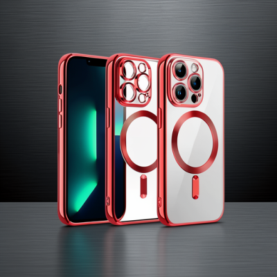 Apple İphone 13 Pro Max Kılıf Kross Magneticsafe Kapak - Kırmızı