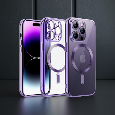 Apple İphone 13 Pro Max Kılıf Kross Magneticsafe Kapak - Mor