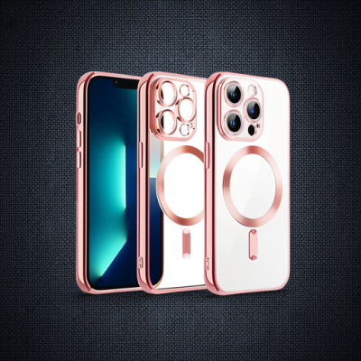 Apple İphone 13 Pro Max Kılıf Kross Magneticsafe Kapak - Rose