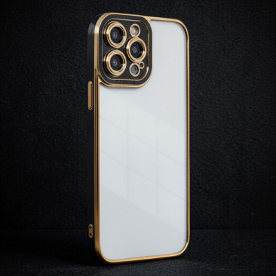 Apple İphone 13 Pro Max Kılıf Liva Lens Silikon - Siyah