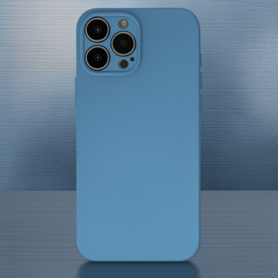 Apple İphone 13 Pro Max Kılıf Nano İçi Kadife Silikon - Mavi