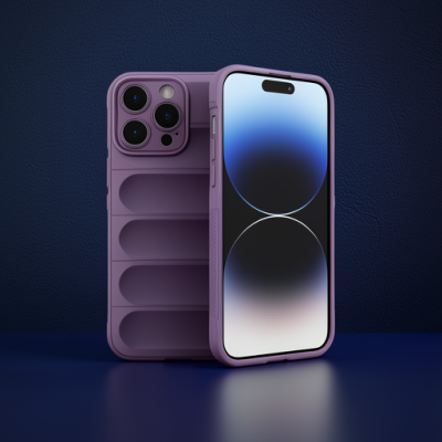 Apple İphone 13 Pro Max Kılıf Optimum Silikon - Mor